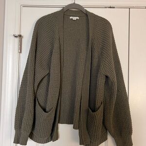 American Eagle Outfitters Olive Women's Cardigan
